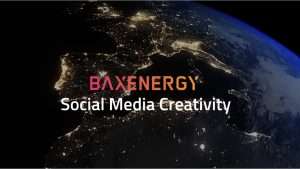 Social media creative assets and graphic design templates for BaxEnergy. Visual communication and digital marketing content by Edoardo Liotta.