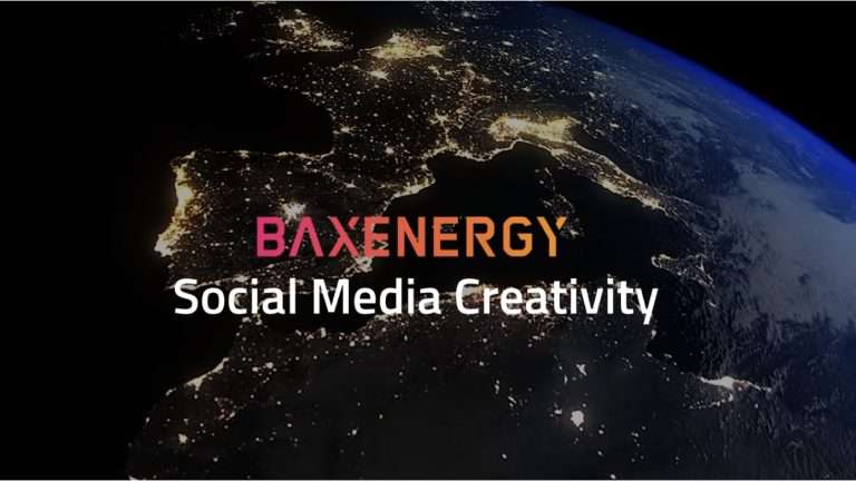 Social media creative assets and graphic design templates for BaxEnergy. Visual communication and digital marketing content by Edoardo Liotta.